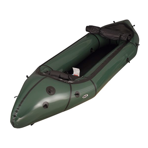 MRS Microraft Extra Long packraft takaa aukkopeite auki