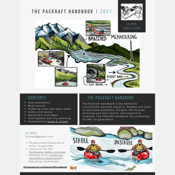 Packraft Handbook kirja sisältä