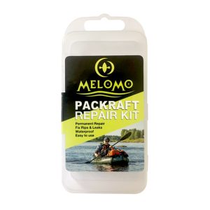 Packraftin paikkaussarja edestä