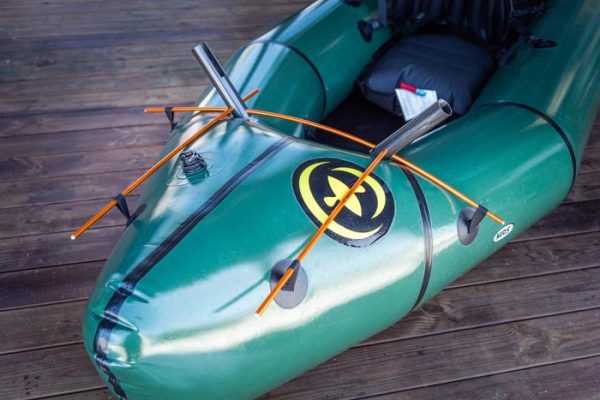 Rodrig packraft vapateline asennettuna